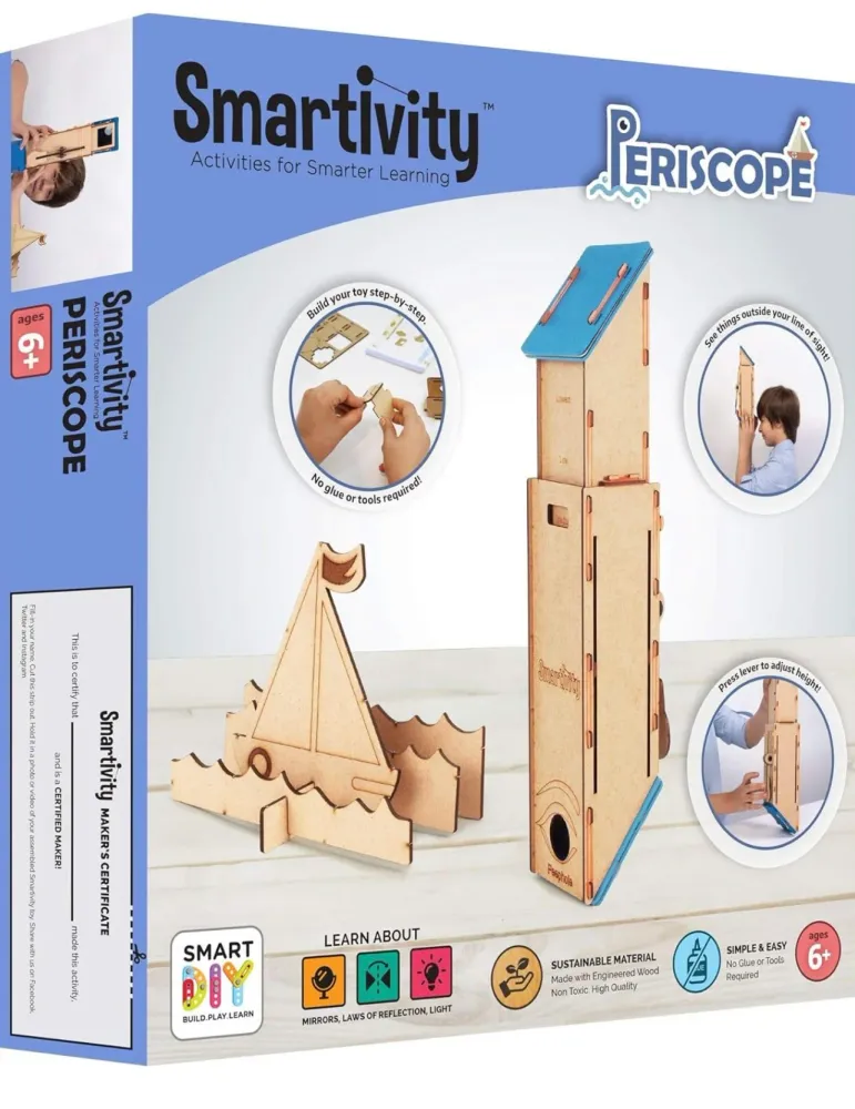 Grado Industrial Smartivity Periscope 3D Modelo de madera Ingenierí STEM