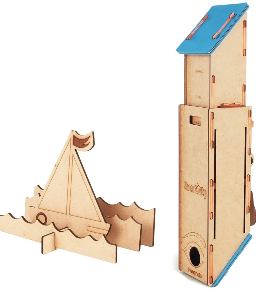Grado Industrial Smartivity Periscope 3D Modelo de madera Ingenierí STEM