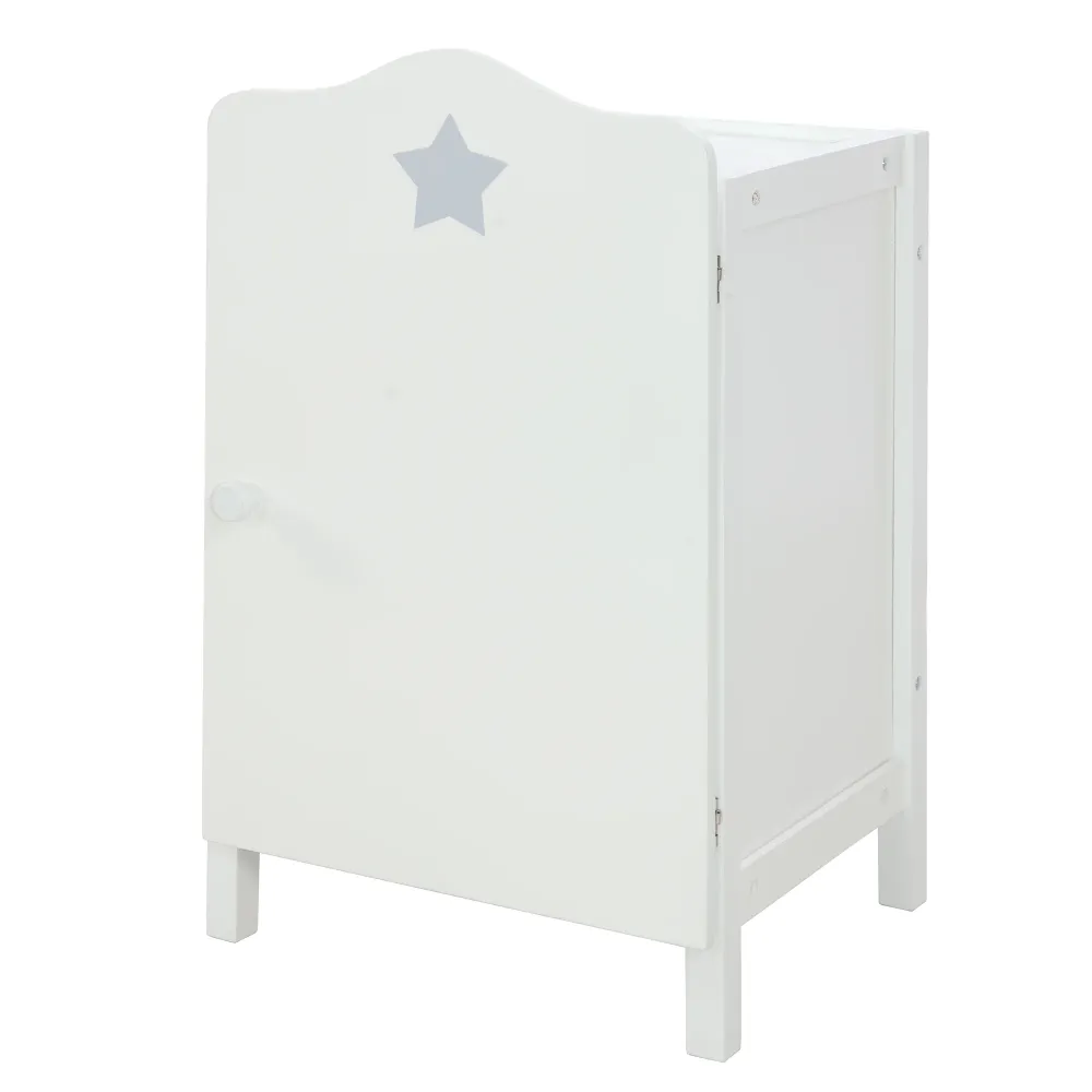 Armoire de poupée 'Stella', pour ranger les vêtements et accessoires de poupée, blanc laqué