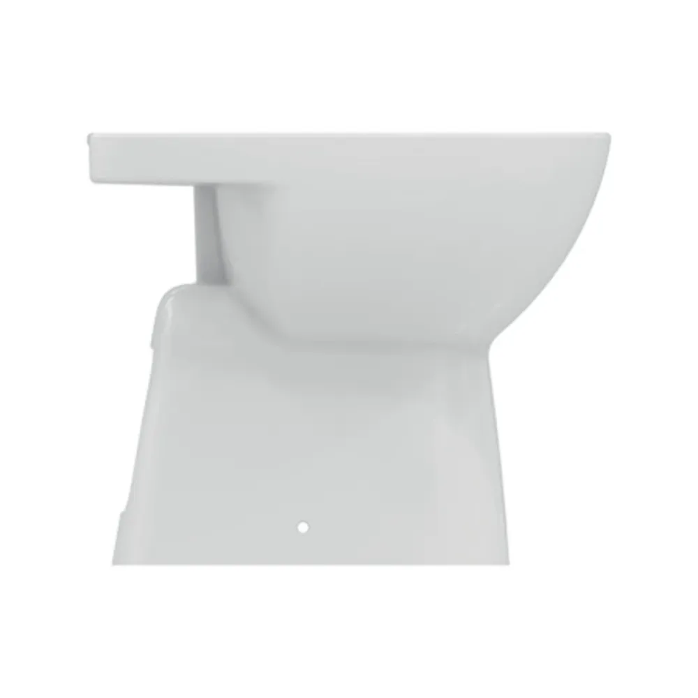 Sanitari distanziati da parete con sedile chiusura tradizionale collezione Life Impecable Standard- scarico terra