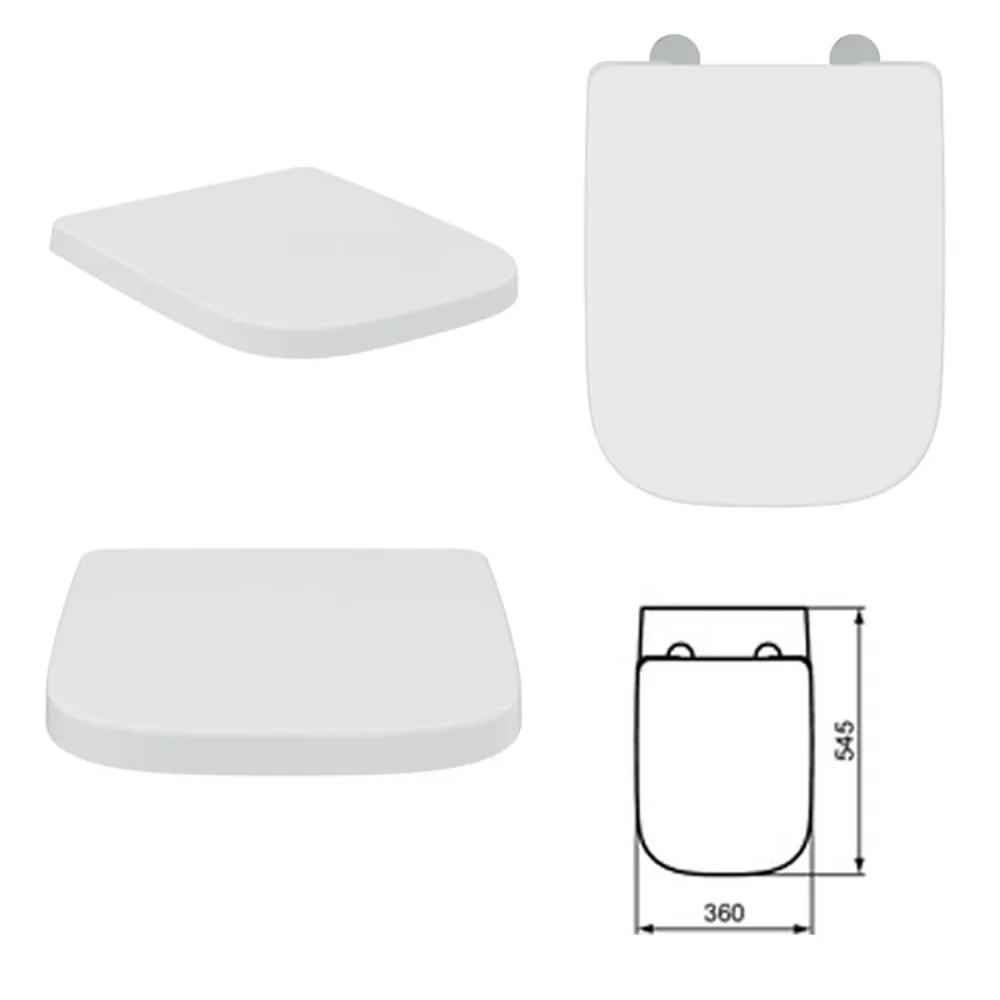 Sanitari sospesi con sedile chiusura tradizionale collezione Life Adecuado Standard