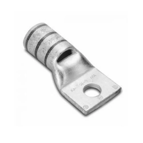Burndy YAV26LTC14FX 2/0 AWG Flex 1/4" Stud 1 Hole Pequeño Barrel Copper Lug Inspection Window