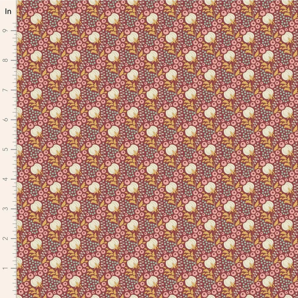 Fibra de Carbono Tilda Sanctuary - Cottonfield Maroon