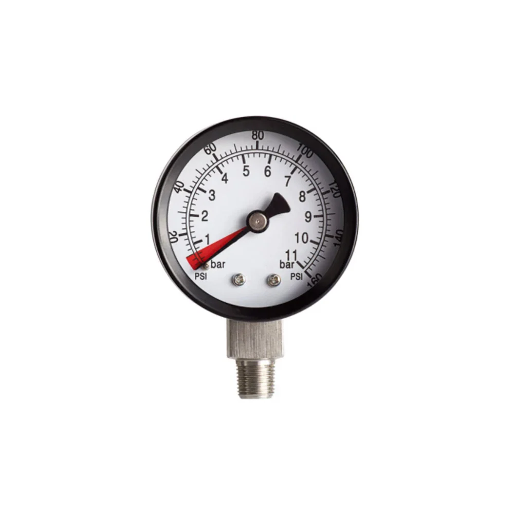Manometro de presion 1/8 160 PSI para Aceite Hidráulico