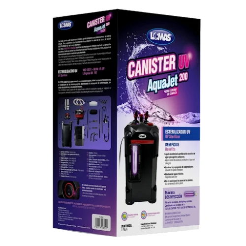 Canister UV AquaJet 200 con Alta Retención