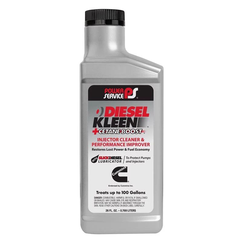 Limpiador de inyectores de combustible diésel Power Service Diesel Kleen +Cetane Boost, 26 oz