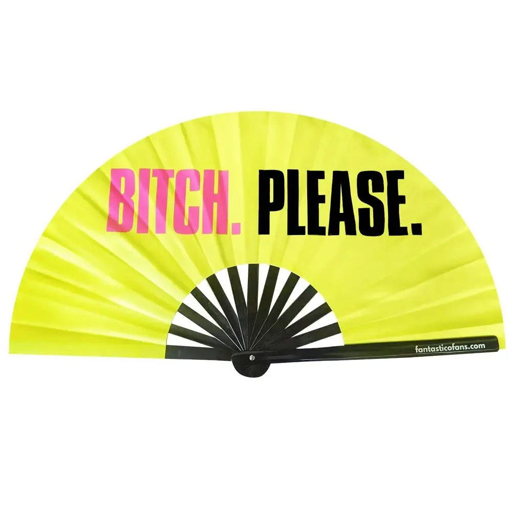 Abanico XL con eslogan “Bitch Please”