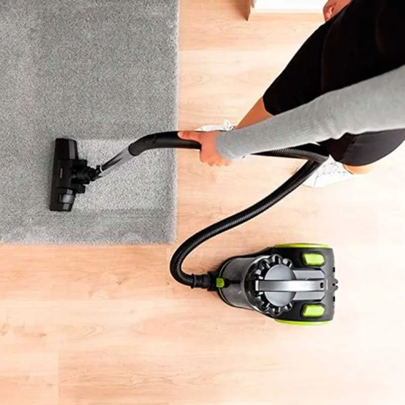 Aspirador de trineo Conga PopStar 3000 X-Treme Cecotec 800W 16kPa 4L 74dB negro/verde