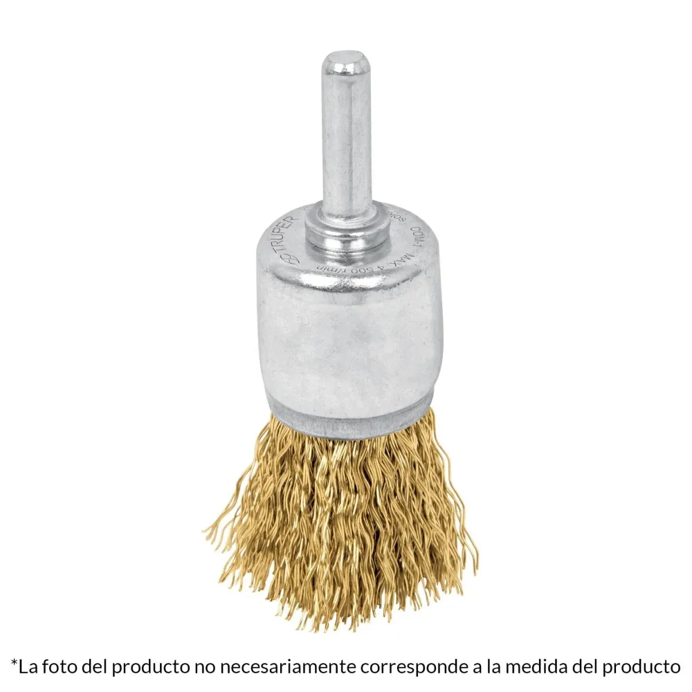 Carda de copa, alambre voluminoso, 1-1/8" para taladro