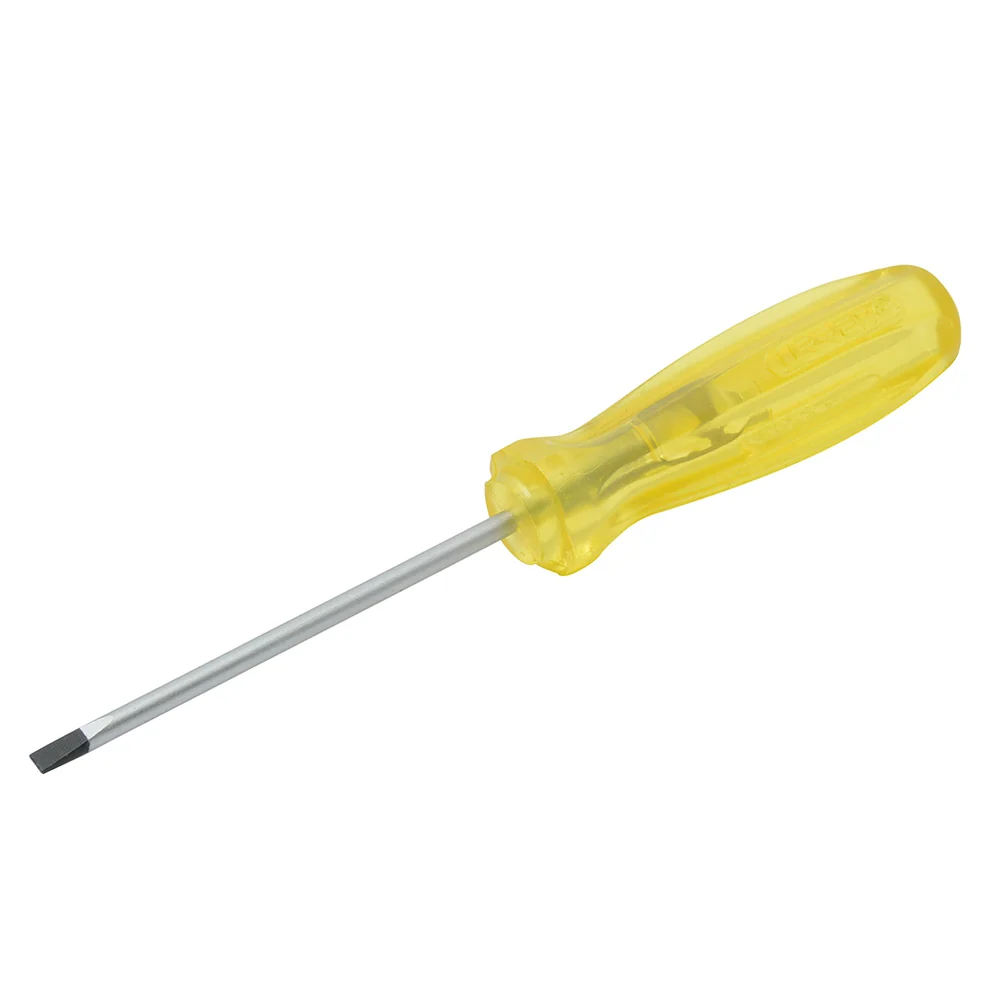 Desarmador Ámbar Barra Redonda Punta Cabinet 1/8" x 3" Urrea 9623