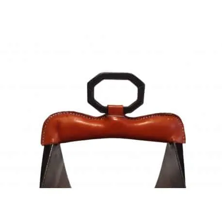 Estribo Vaquero Fragua Inox. Pavonado Forrado (Par)