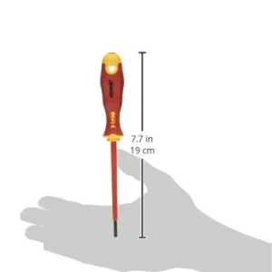 Felo 41303590 - Felo Ergonic VDE impermeable screwdriver 3.5x0.6x100 mm.
