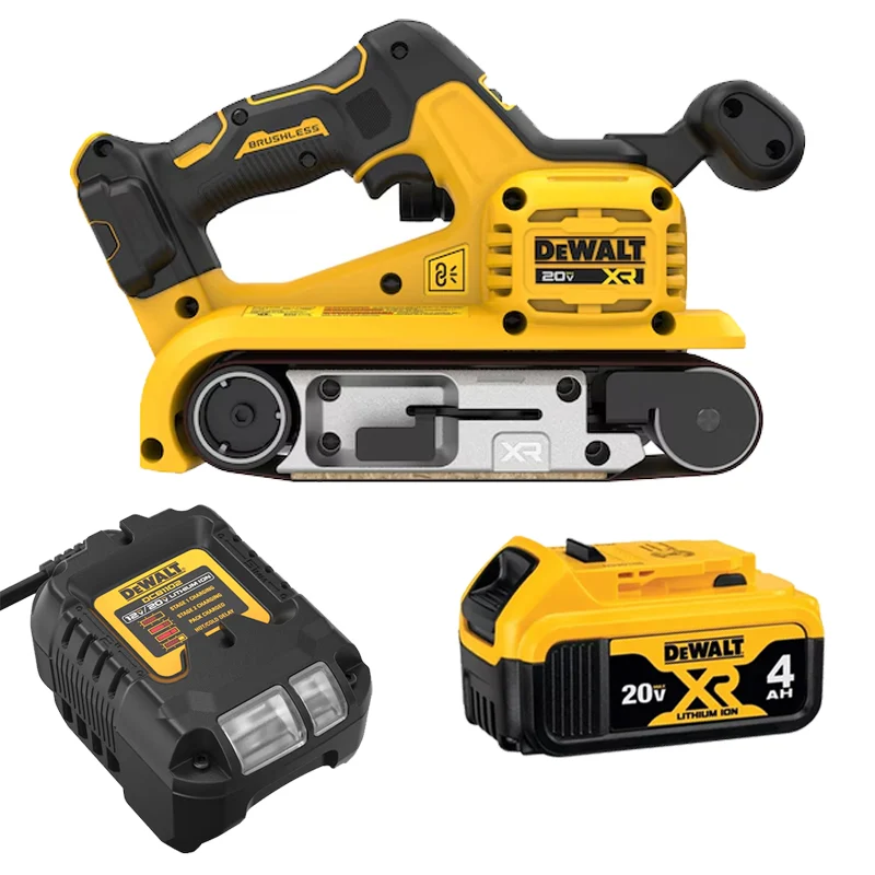 Lijadora de banda sin escobillas XR de 20 V MAX* de 3” x 21”