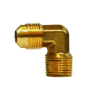 5/8" Male Flared X 3/8" Male NPTF MIP Elbow SAE 45 Degree Latón Fittings 10302