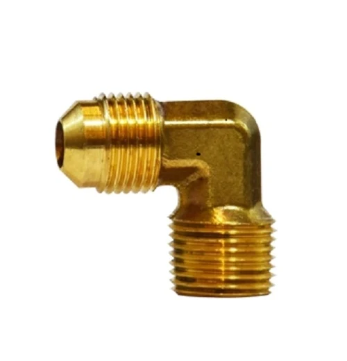 5/8" Male Flared X 3/8" Male NPTF MIP Elbow SAE 45 Degree Latón Fittings 10302