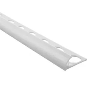 Perfil Redondeado de PVC Para Proteger Esquinas De Revestimientos 10mmx2.5ml Gris - Emac Novocanto Pvc