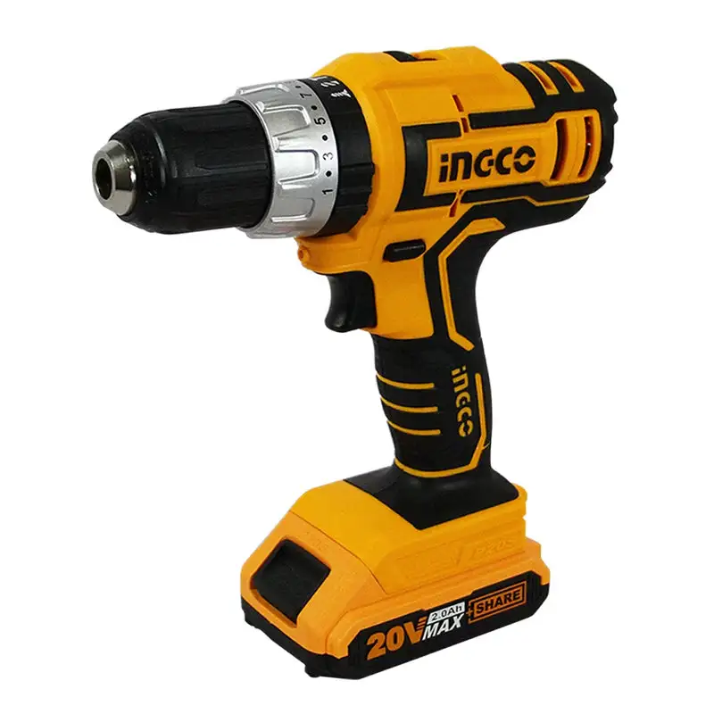 Taladro atornillador rotomartillo de 20v con accesorios, ucidli20031 ingco