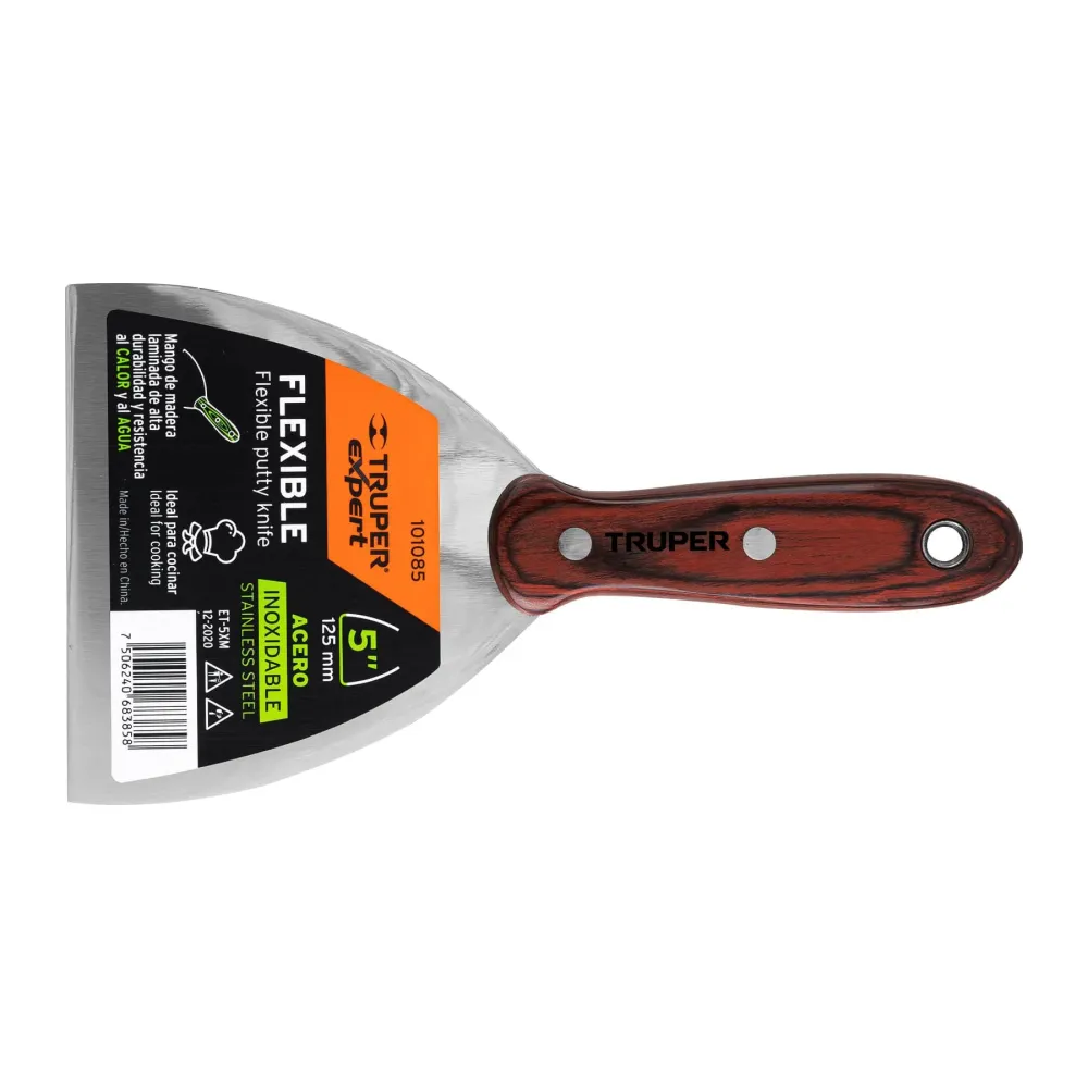 Cabrestante Manual ESPATULA 5' ACERO INOXIDABLE CON MANGO DE MADERA, EXPERT