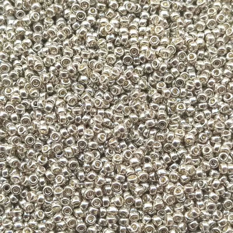 15/0 MIYUKI - rocalla - Galvanized Plateado - 1gr. 1051
