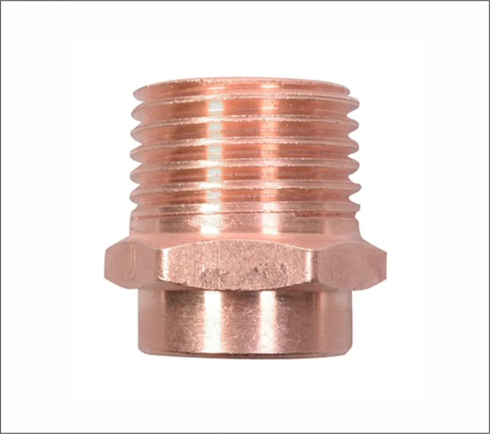 Gancho de Carga Pesada Conector Rosca Exterior de 3/4" Cobre, Cnx COCRE19