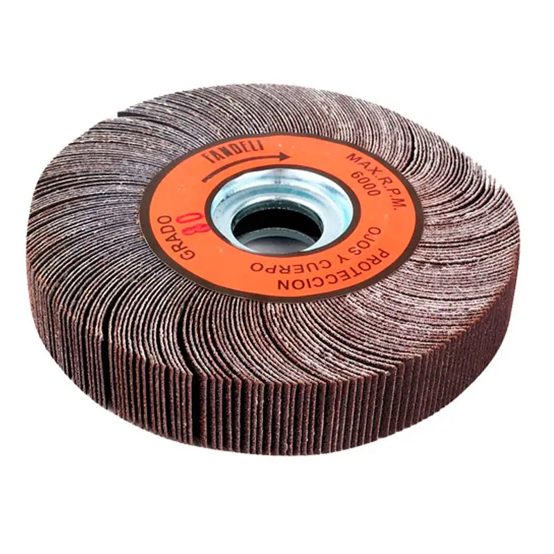 Gancho de Ojo 09050 Rueda flap 6" x 1" g80 fandelli