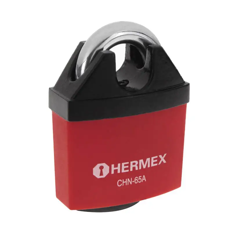 Candado de hierro 65 mm gancho protegido, llave anti ganzú para Equipos de Izaje