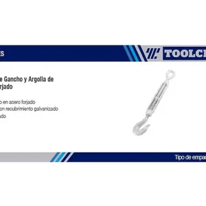 Toolcraft tc2628 tensor gancho argolla 1plgx12plg de acero forjado para Cirugí General