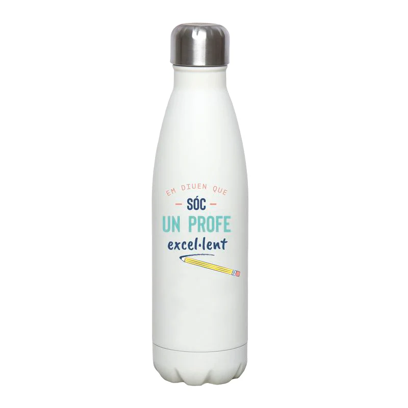 BOTELLA ACERO INOX. 500ML PROFE CATALA