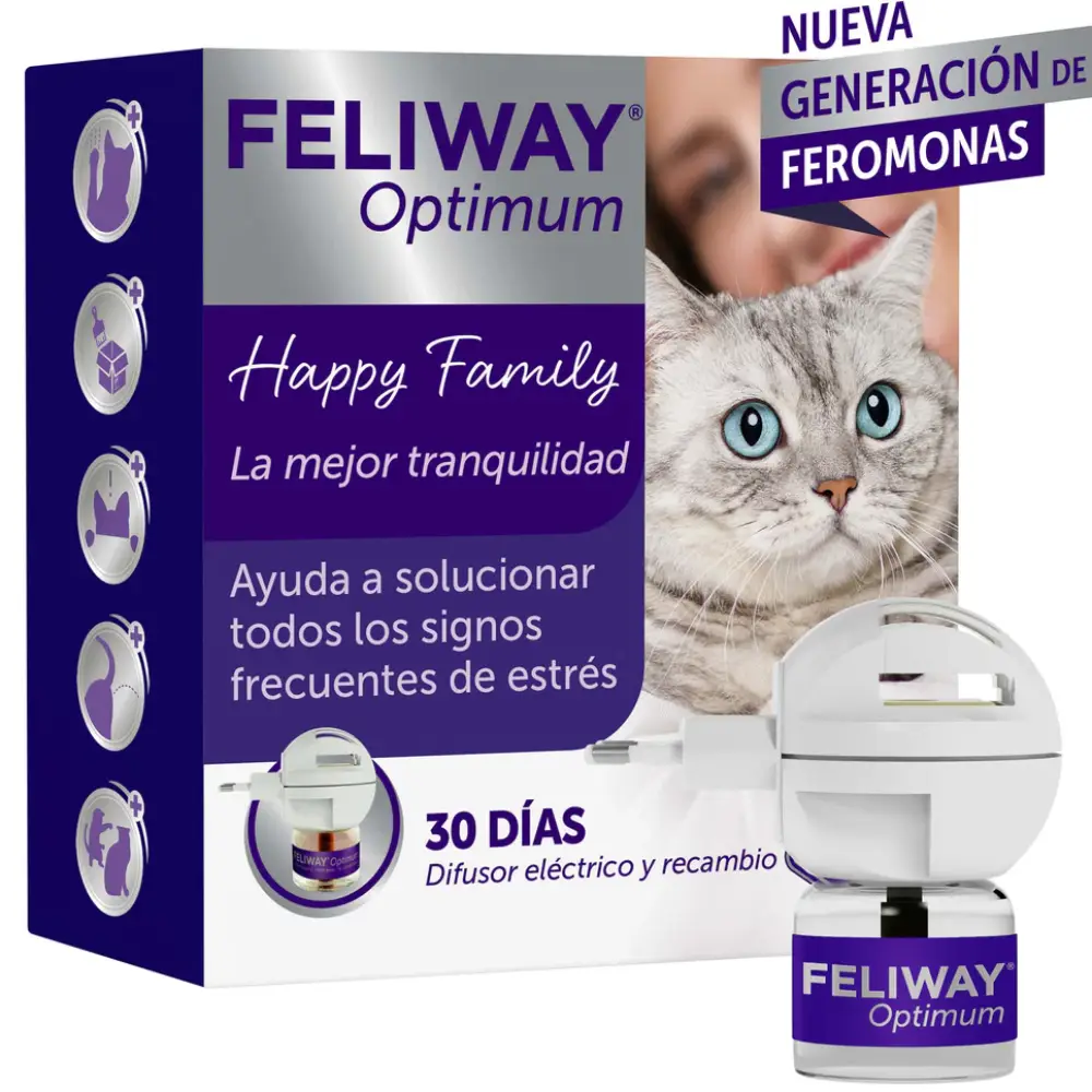 Cabrestante Manual Feliway Optimum Difusor+Recambio 48 ml