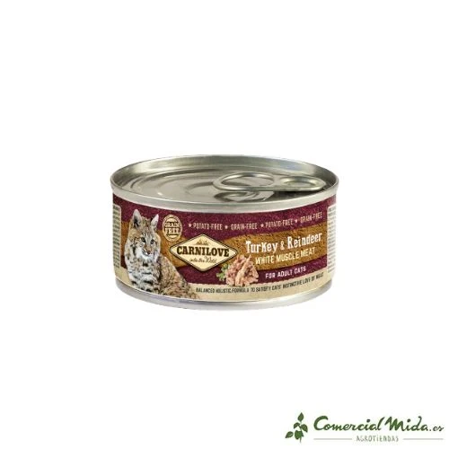 Certificado CE Carnilove Feline Adult Pavo y Reno en Lata