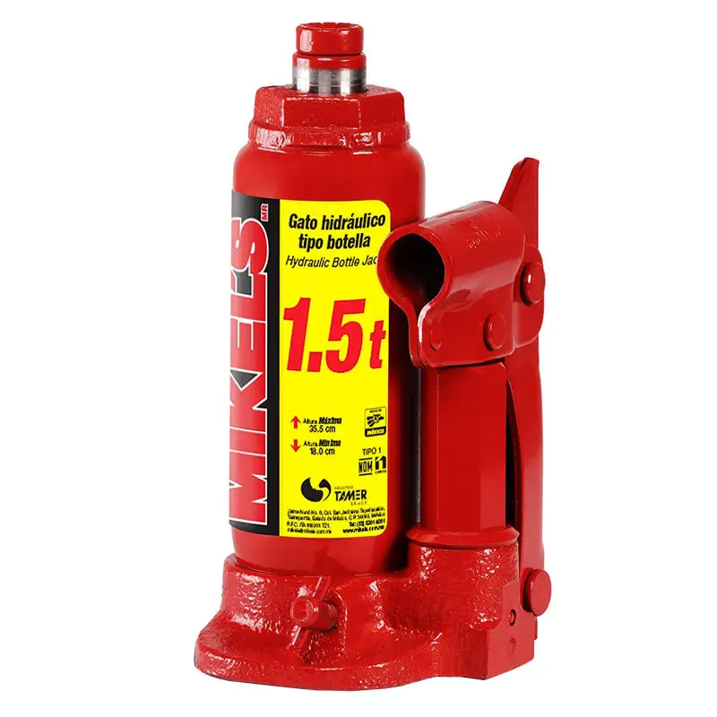 Gato hidráulico botella 1,500 kgs gh 1.5 Mikels