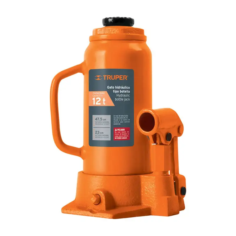 Gato hidráulico de botella de 12 ton, truper