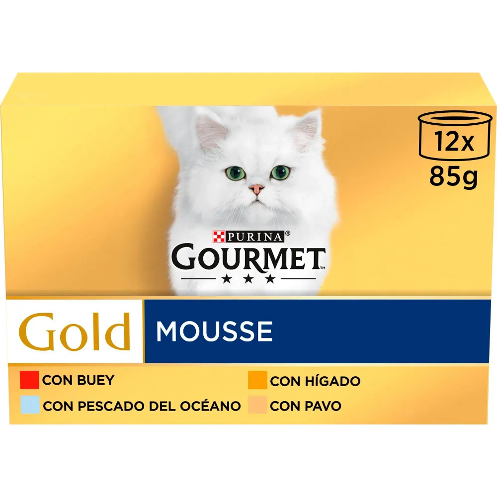 Gourmet Gold Mousse Surtido Pack 12X85 g