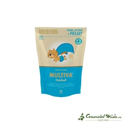 Suplemento Alimenticio VETNOVA Multiva Hairball 45 Chews para Gatos