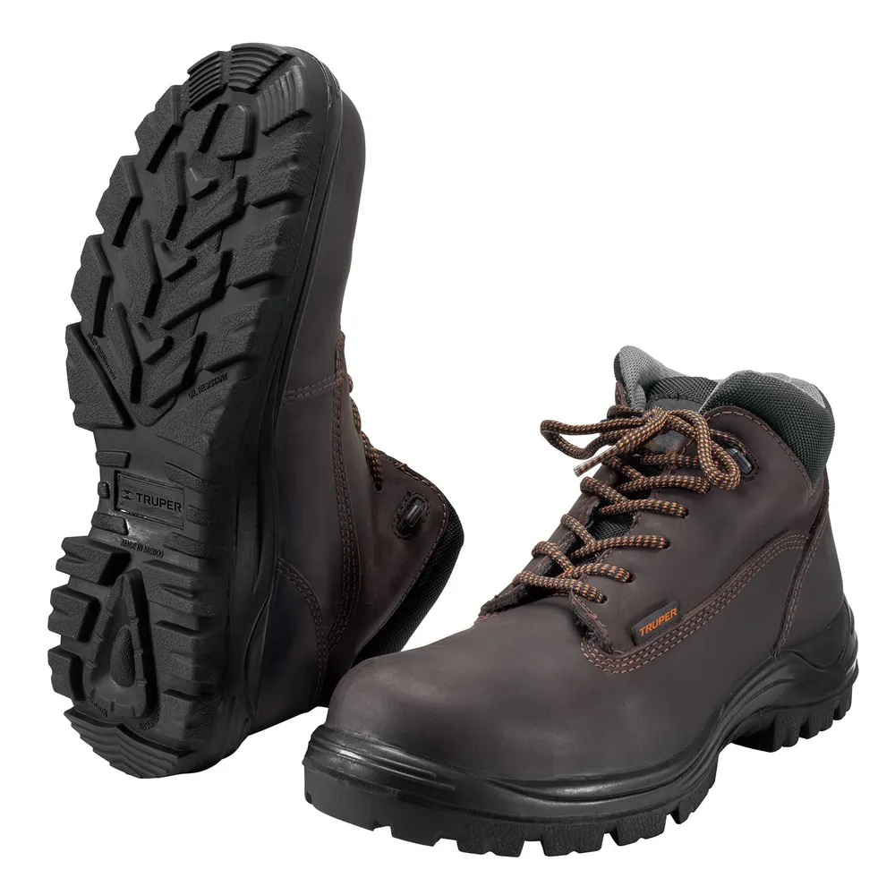 ZAPATO INDUSTRIAL CAFÉ CON CASQUILLO NO. 30 | Resistente la Intemperie