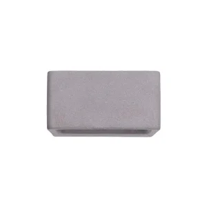 aplique de exterior cemento color gris serie grow 11.6cm