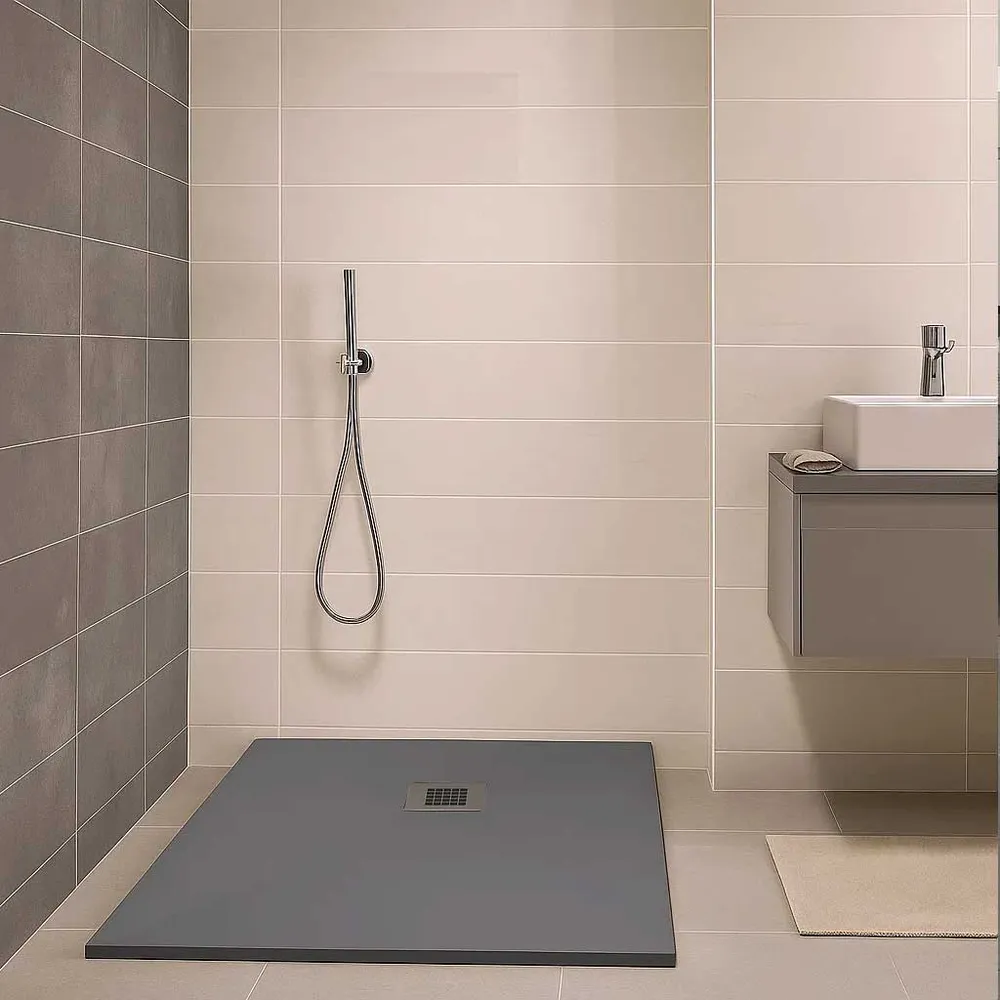 Piatto doccia qualità Premium Selecto Evo 70x200 mineralmarmo colore Grigio superficie Antibatterica