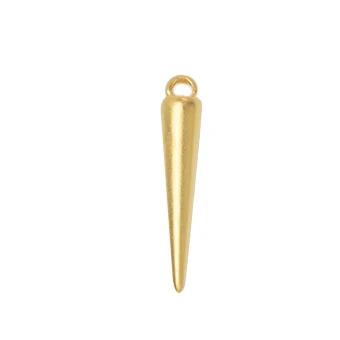 Dije Chapa Puntas y Lanzas 32x6mm Dorado