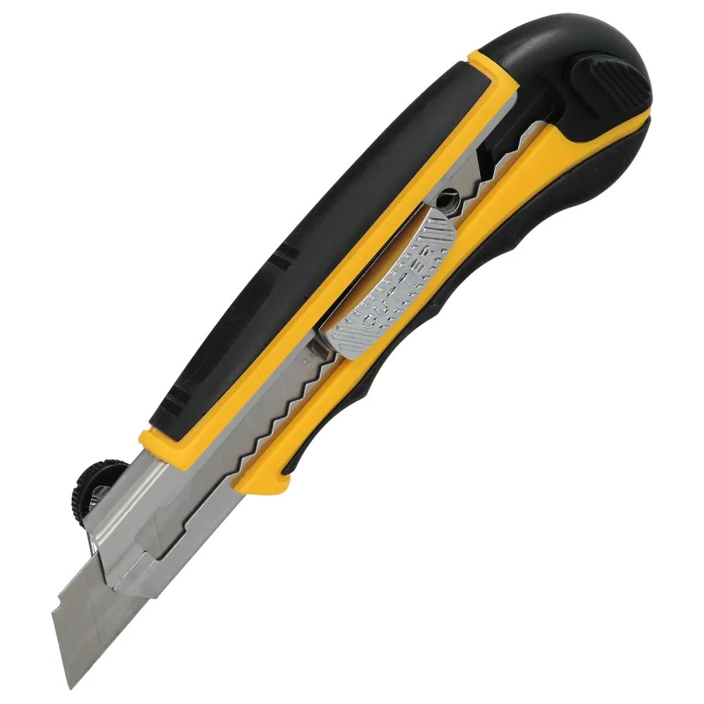 Cuchilla para Plástico Cutter Profesional 18mm Con 8 Hojas Acero Sk5