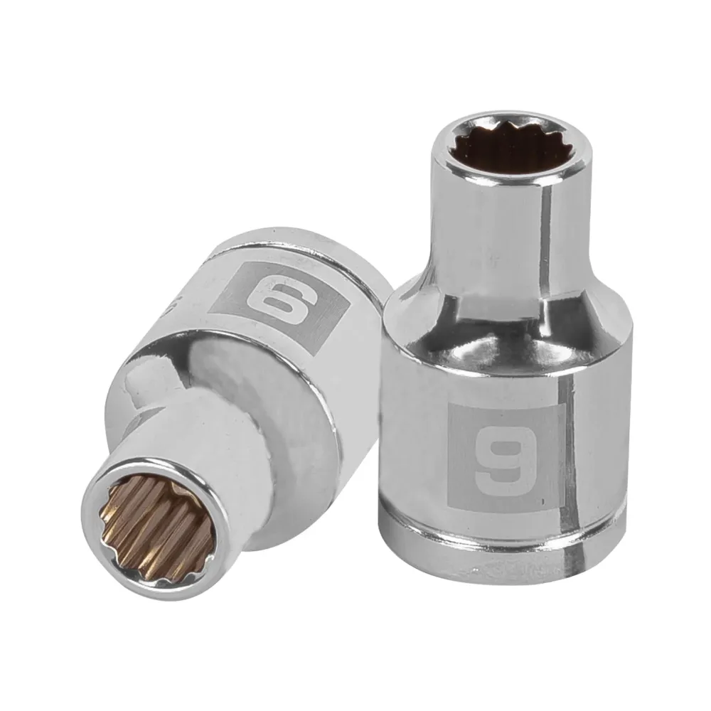 Calibración Profesional DADO CUADRO 1/2' ESTRIADO METRICO 9MM