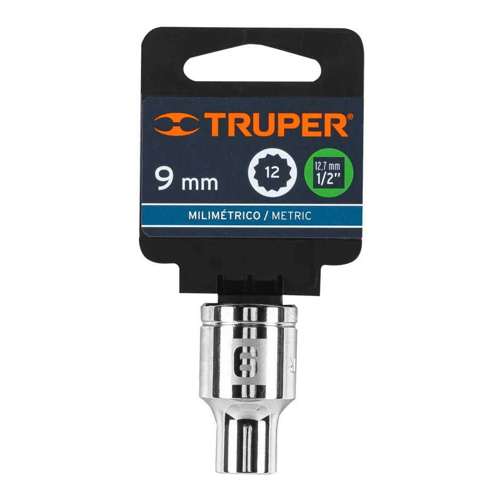 Calibración Profesional DADO CUADRO 1/2' ESTRIADO METRICO 9MM