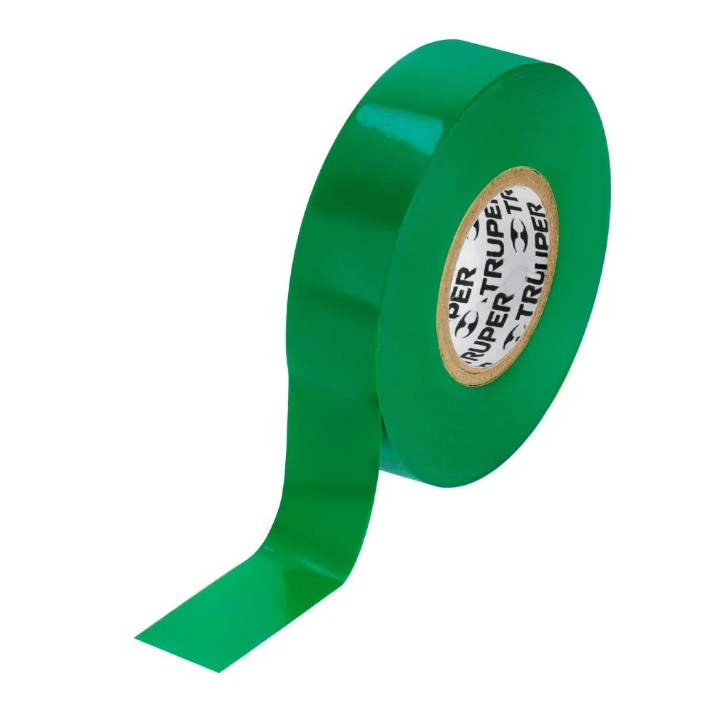 Cinta De Aislar De 18 m x 19 mm, Verde, Truper 12502