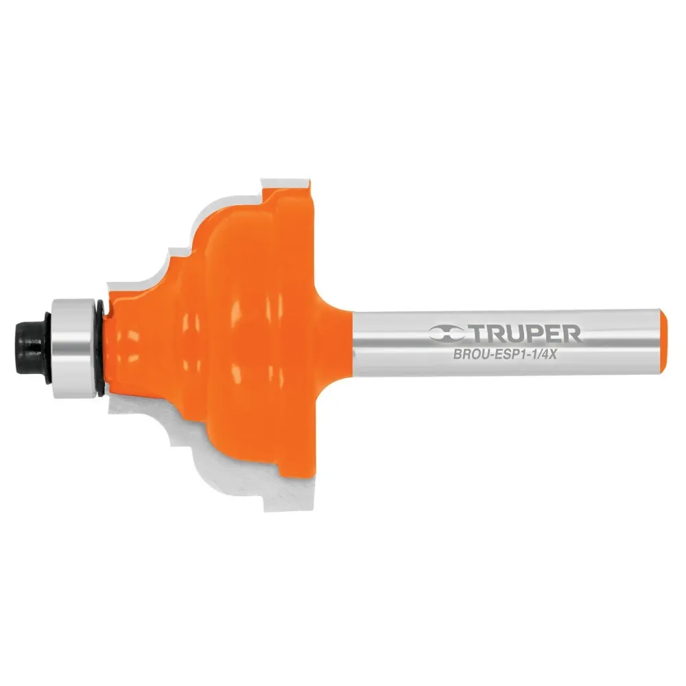 Comparador de Carátula Broca para router, española, 1-1/4"con balero, truper