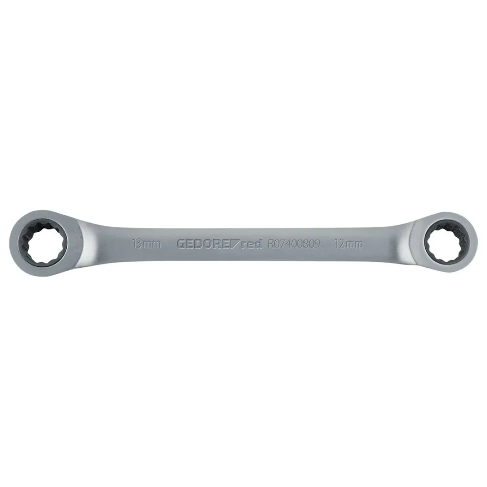 GEDORE red R07400810 - Llave de carraca poligonal doble, recta, 8x10 mm
