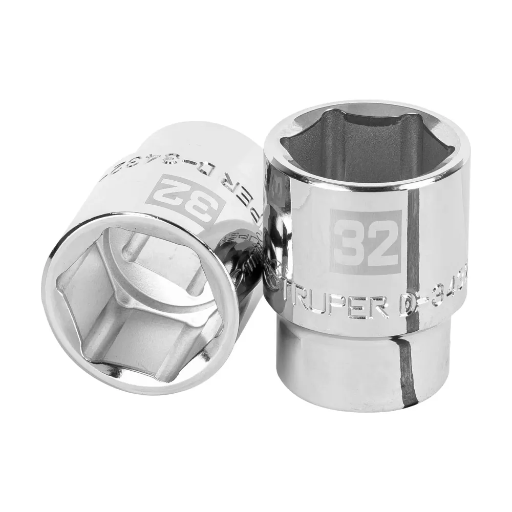 Medidor Láser DADO DE 32 MM, 6 PUNTAS, CUADRO 3/4', TRUPER