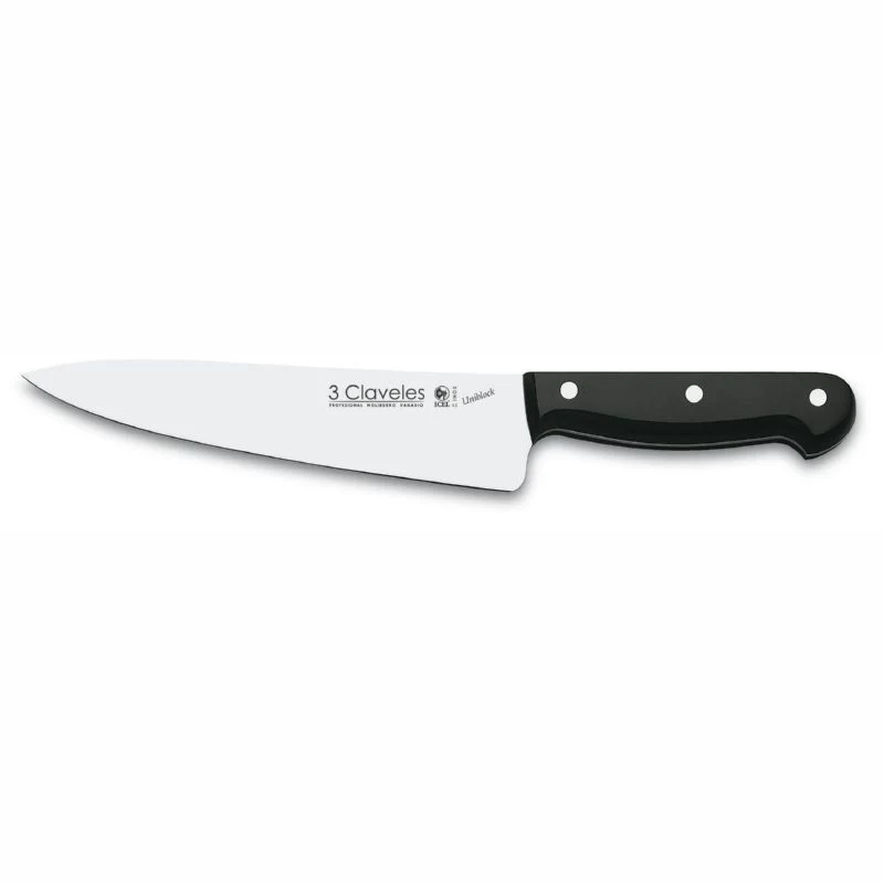 CUCHILLO CHEF UNIBLOCK DE 20CM 3 CLAVELES