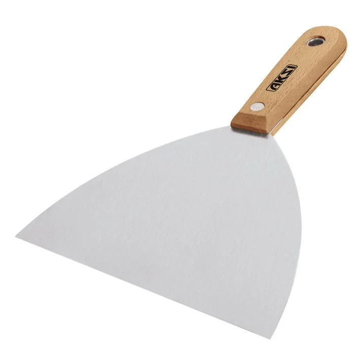 Espátula rigida con mango de madera de 1", Aksi