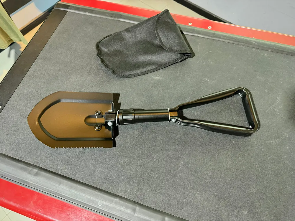 Pala Plegable Pequeñ de 3 Secciones con Bolso de Transporte – All-Top