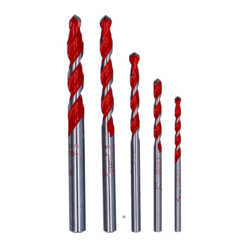 Juego de brocas multiusos de carburo Alpen Profi Multicut PM 5 5 piezas 4 - 10 mm certificadas PGM