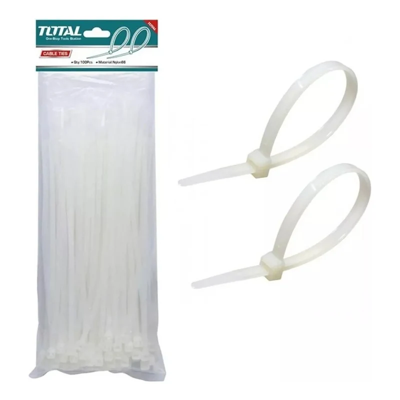 Amarras Plasticas 4,8mm X 30cm Bolsa 50 Unidades Blanco